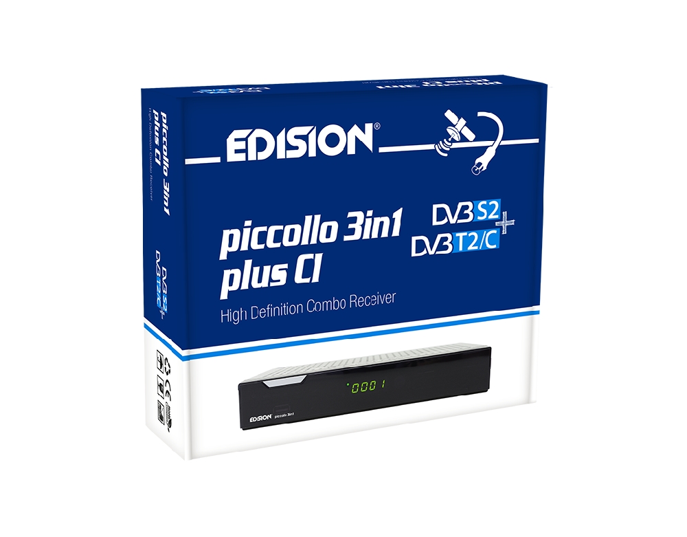 Il kit Decoder EDISION PICCO S2 PRO Multistream con Parabola 80 CM ed